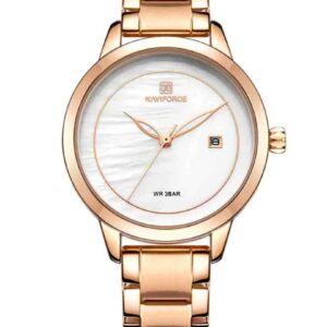 ساعت مچی عقربه ای زنانه نیوی فورس Naviforce NF 5008 RG/W