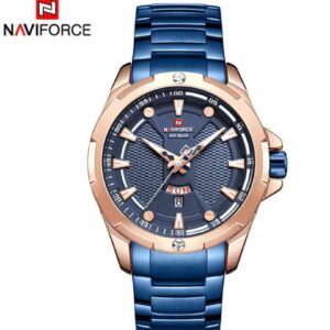 ساعت مچی عقربه ای مردانه نیوی فورس Naviforce NF 9161 RG/BE
