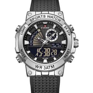 ساعت مچی دوزمانه مردانه نیوی فورس Naviforce 9219 S/W/B