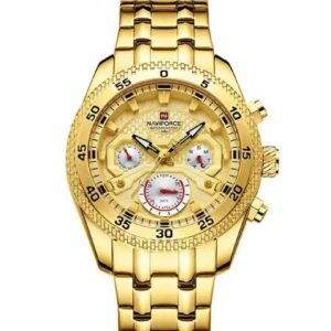 ساعت مچی عقربه ای مردانه نیوی فورس Naviforce NF 9222 G/G
