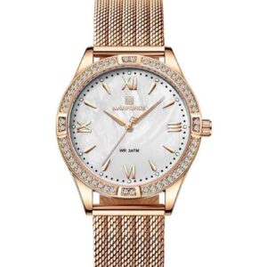 ساعت مچی عقربه ای زنانه نیوی فورس Naviforce NF 5028 RG/W