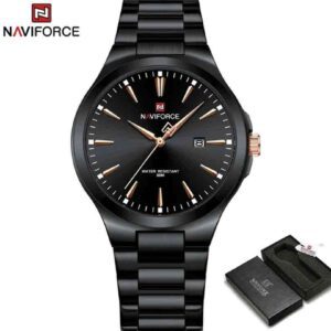 ساعت مچی عقربه ای مردانه نیوی فورس Naviforce NF 9214 B/B