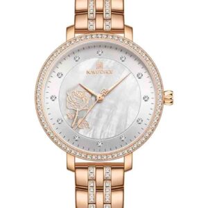 ساعت مچی عقربه ای زنانه نیوی فورس Naviforce NF 5017 RG/W