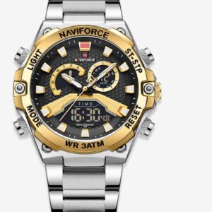 ساعت مچی دوزمانه مردانه نیوی فورس Naviforce NF 9207 S/G/B