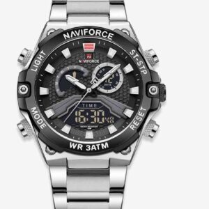 ساعت مچی دوزمانه مردانه نیوی فورس Naviforce NF 9207 S/B/B