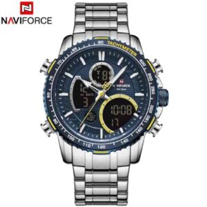 ساعت مچی دوزمانه مردانه نیوی فورس NAVIFORCE NF 9182 S/BE