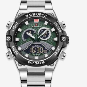 ساعت مچی دوزمانه مردانه نیوی فورس Naviforce NF 9207 S/B/GN