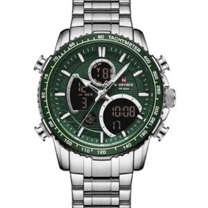 ساعت مچی دوزمانه مردانه نیوی فورس NAVIFORCE NF 9182 S/GN