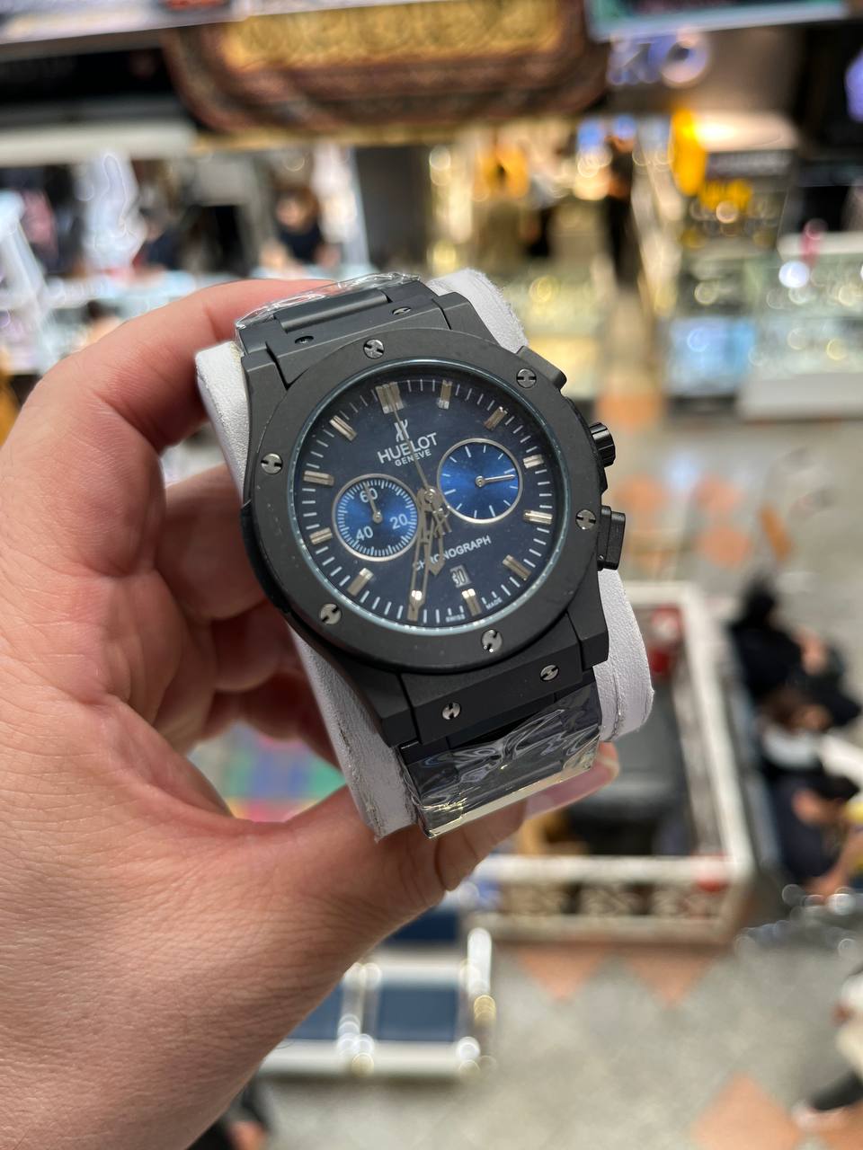 ساعت مچی مردانه هابلوت مردانه کرنوگراف بند فلزی (1)