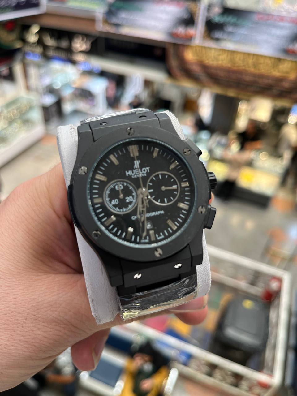 ساعت مچی مردانه هابلوت مردانه کرنوگراف بند فلزی (6)