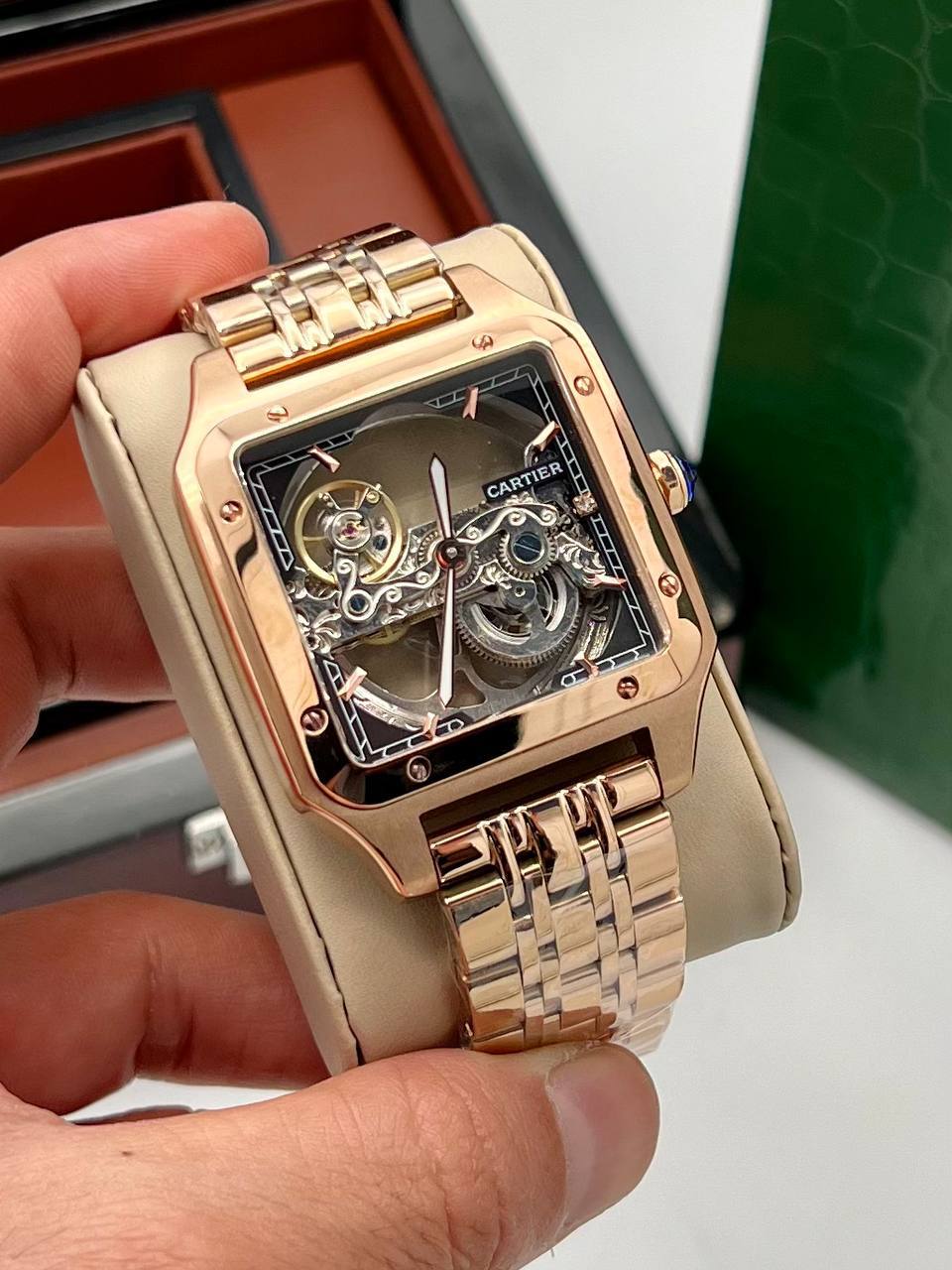 ساعت مچی مردانه کارتیر سانتوس اتومات CARTIER SANTOS (4)