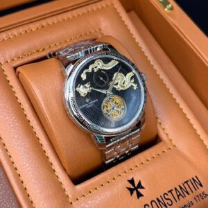 ساعت مچی مردانه واشرون کنستانتین مدل اژدها سرمه ای بند استیل
