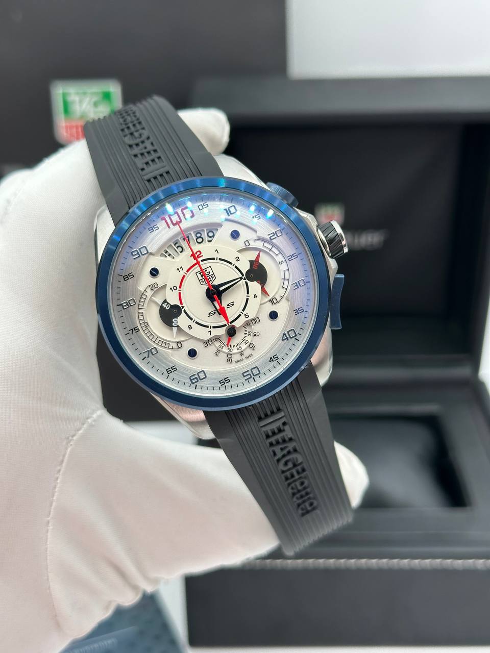 ساعت مچی مردانه تگ هویر SLS (1) قاب ابی صفحه سفید