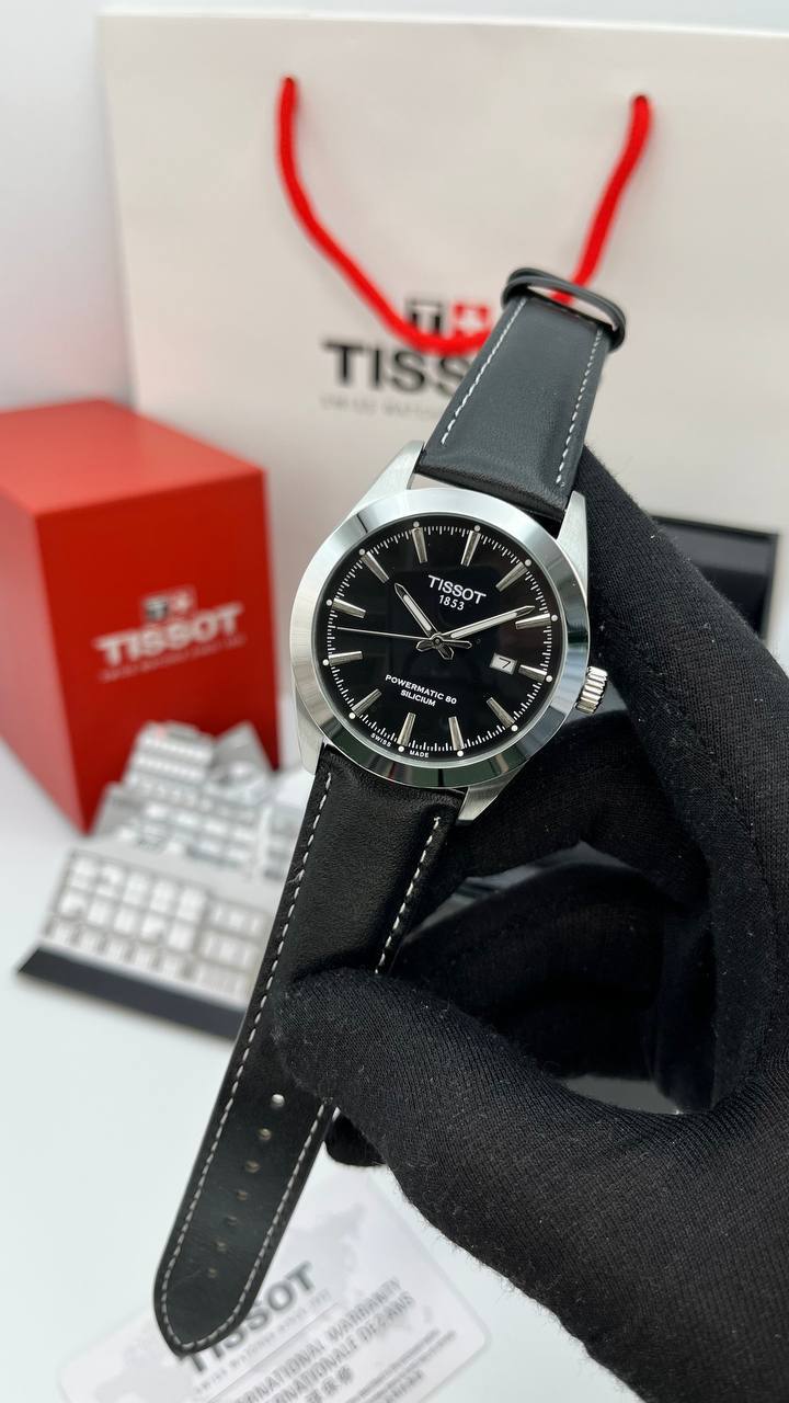 ساعت مچی مردانه تیسوتGENTLEMAN بند چرمی (1)