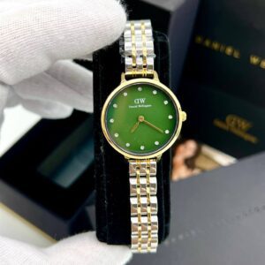 صفحه سبز بند استیل طلایی