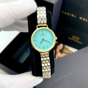 صفحه فیروزه ای اندیس خطی بند استیل طلایی