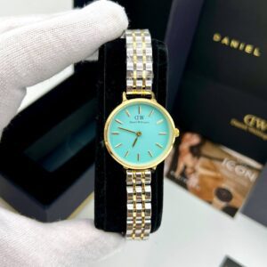 صفحه فیروزه ای اندیس خطی بند استیل طلایی