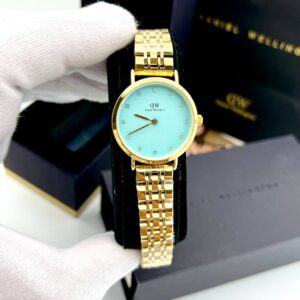 صفحه فیروزه ای بند طلایی