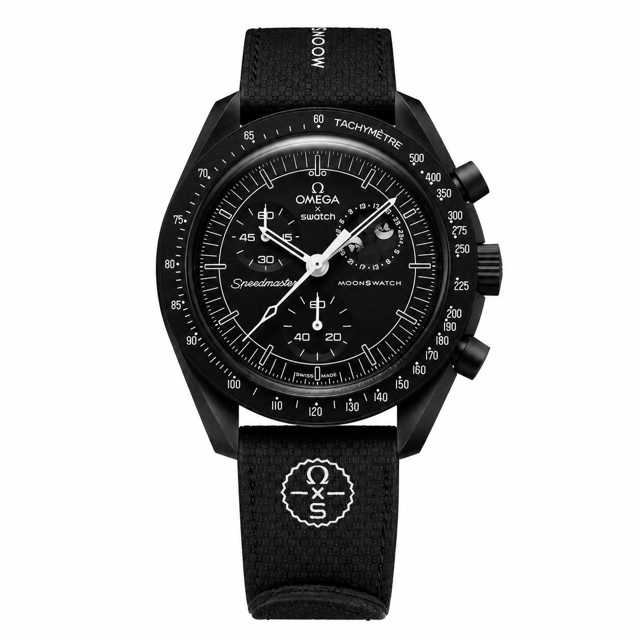 ساعت مچی امگا سواچ مدل اسنوپی(فاز ماه)OMEGA SWATCH MISSION TO THE MOONPHASE-NEW MOO 2026